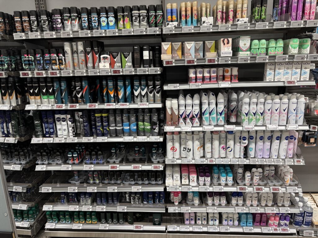 デオドラント：deodorant